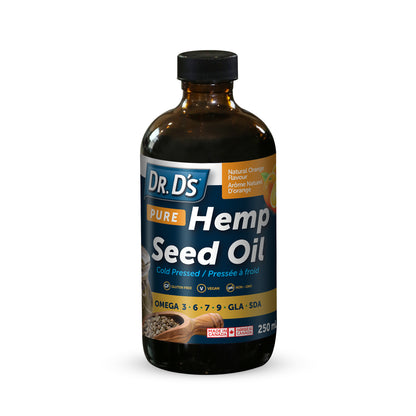 Dr. D's Pure Hemp Seed Oil with Natural Orange Flavour (250ml)