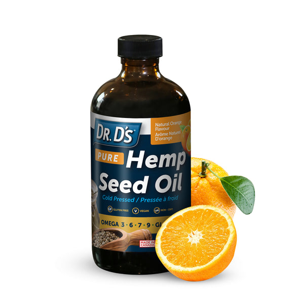 Dr. D's Pure Hemp Seed Oil with Natural Orange Flavour (250ml)