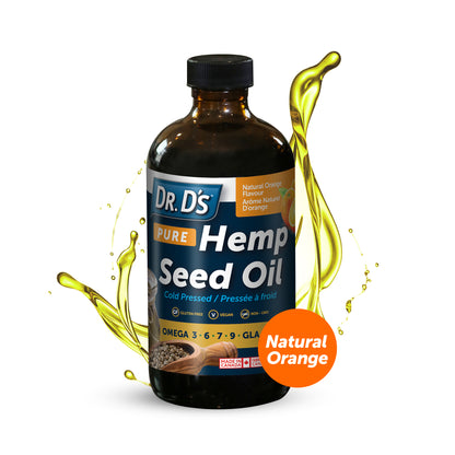 Dr. D's Pure Hemp Seed Oil with Natural Orange Flavour (250ml)