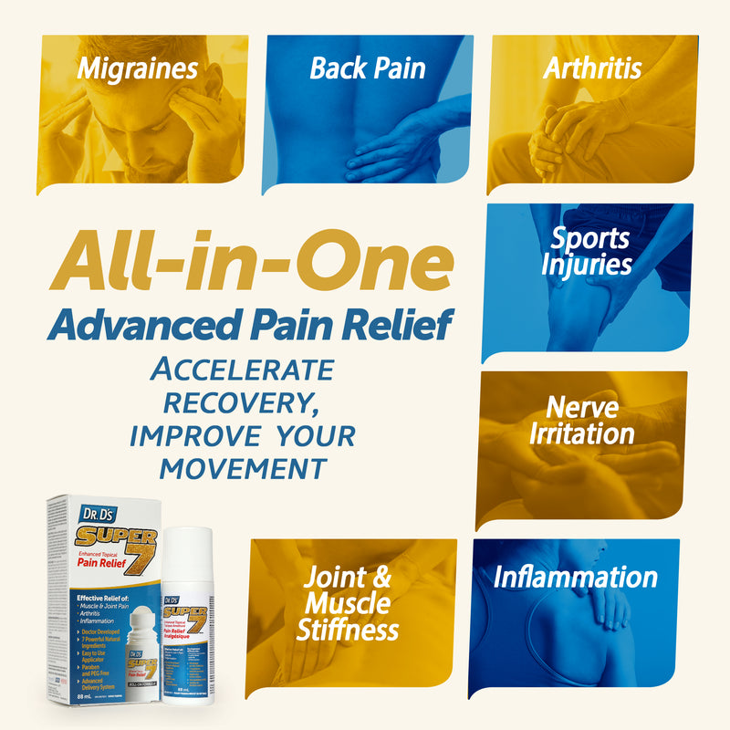 Dr. D's Super 7 - Topical Pain Relief Roll-On